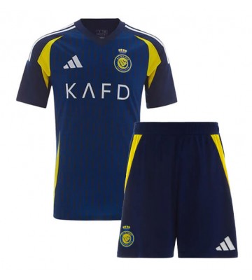 Al-Nassr Borta Kläder Barn 2024-25 Kortärmad (+ Korta byxor)